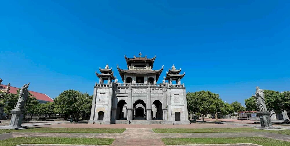 The Phuong Dinh was completed in 1899, marking the final structure in the stone complex of Phat Diem